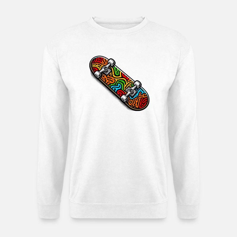 Skateboard - Unisex Sweatshirt - white