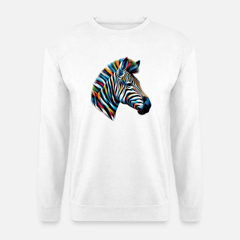 Zebra - Unisex Sweatshirt - white