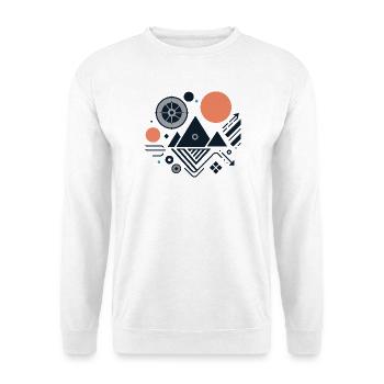 Gebirge - Unisex Pullover - Weiß - Vorne