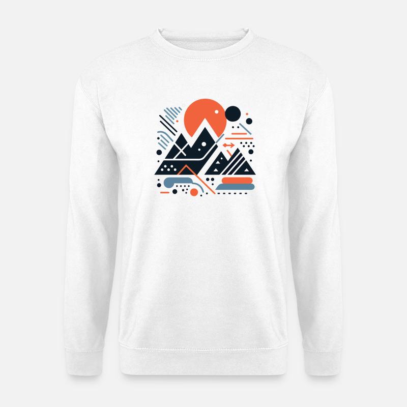 Gebirge - Unisex Pullover - Weiß