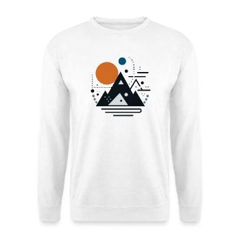 Gebirge - Unisex Pullover - Weiß - Vorne