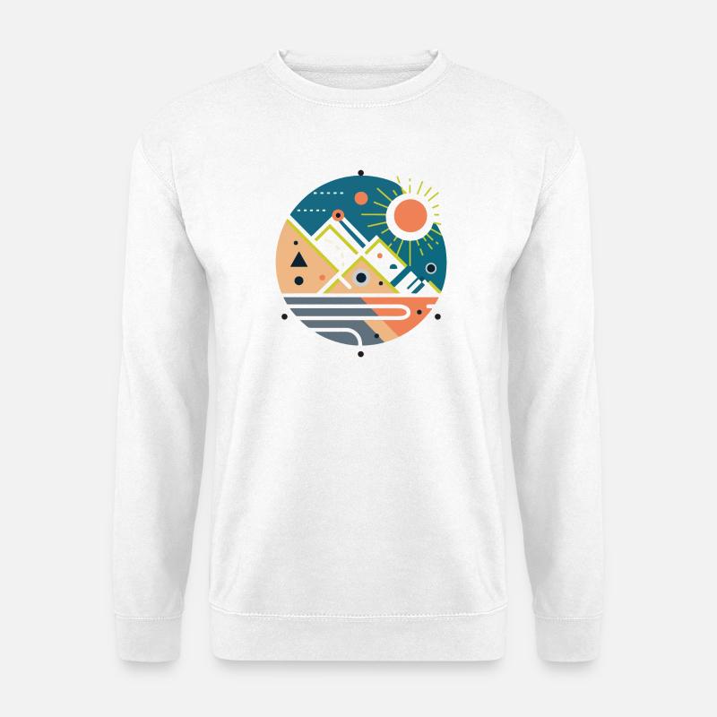 Gebirge - Unisex Pullover - Weiß
