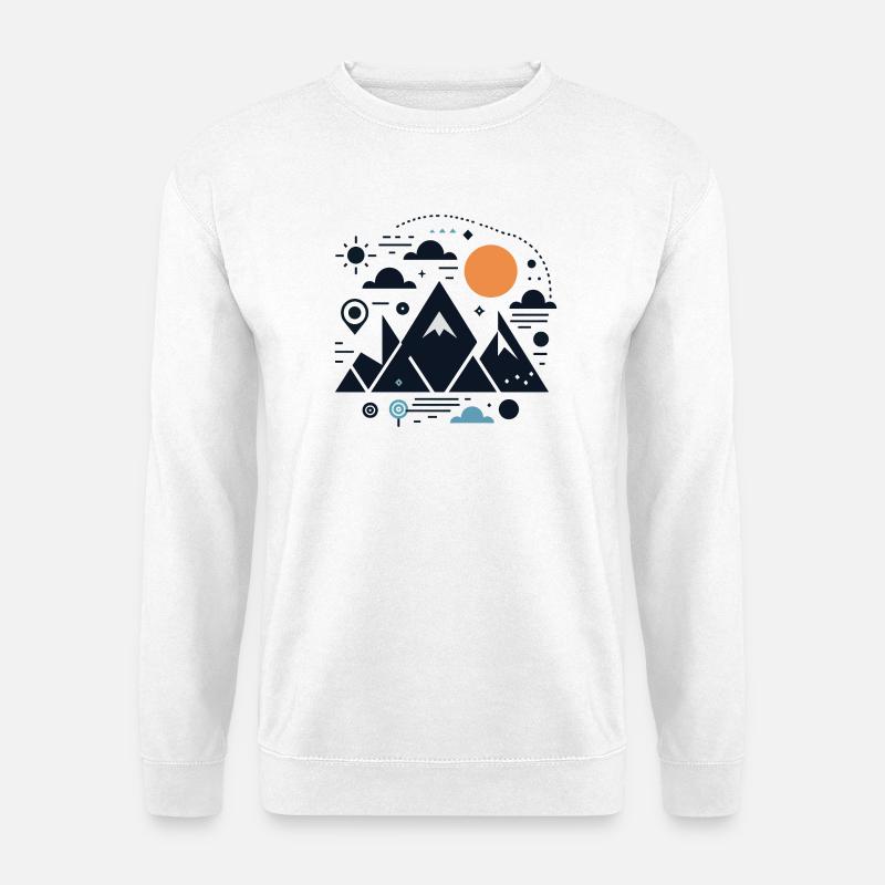 Gebirge - Unisex Pullover - Weiß