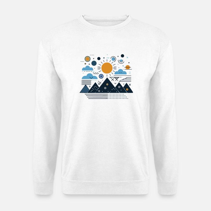 Gebirge - Unisex Pullover - Weiß