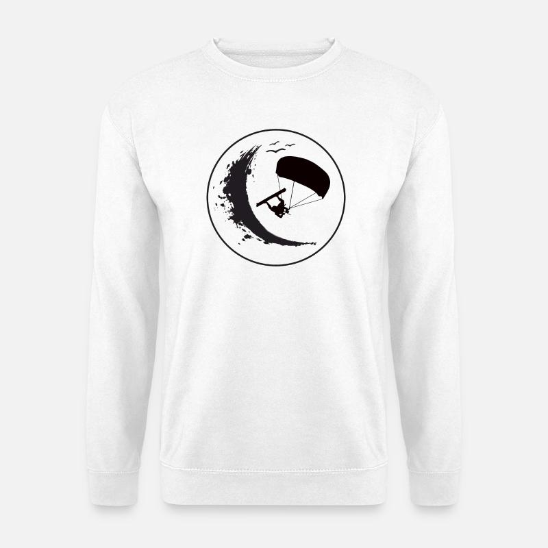 Wave Rider Eclipse - Sweat-shirt Unisexe - blanc