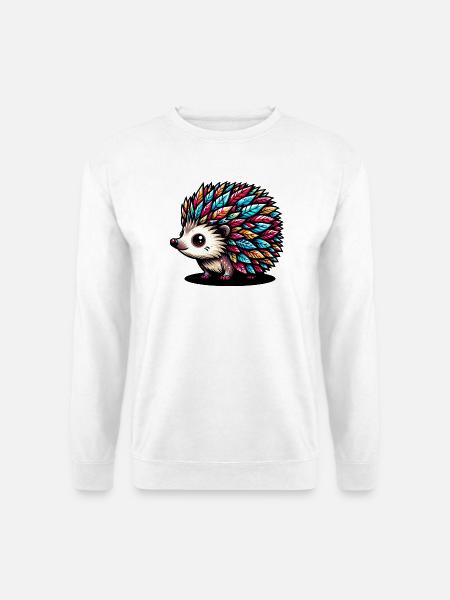 Hérisson - Sweat-shirt Unisexe - blanc