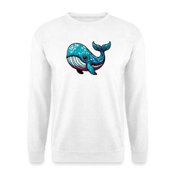 Wal - Unisex Pullover - Weiß - Vorne