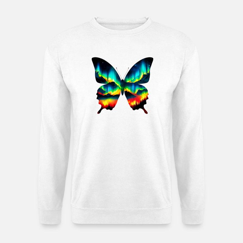 Schmetterling - Unisex Pullover - Weiß