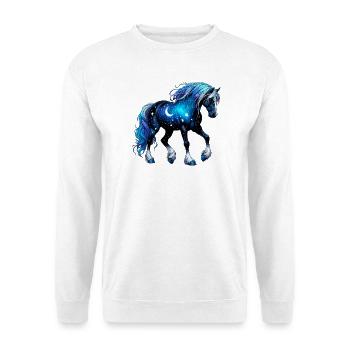 Cheval - Sweat-shirt Unisexe - blanc - Devant
