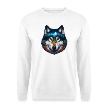 Loup - Sweat-shirt Unisexe - blanc - Devant