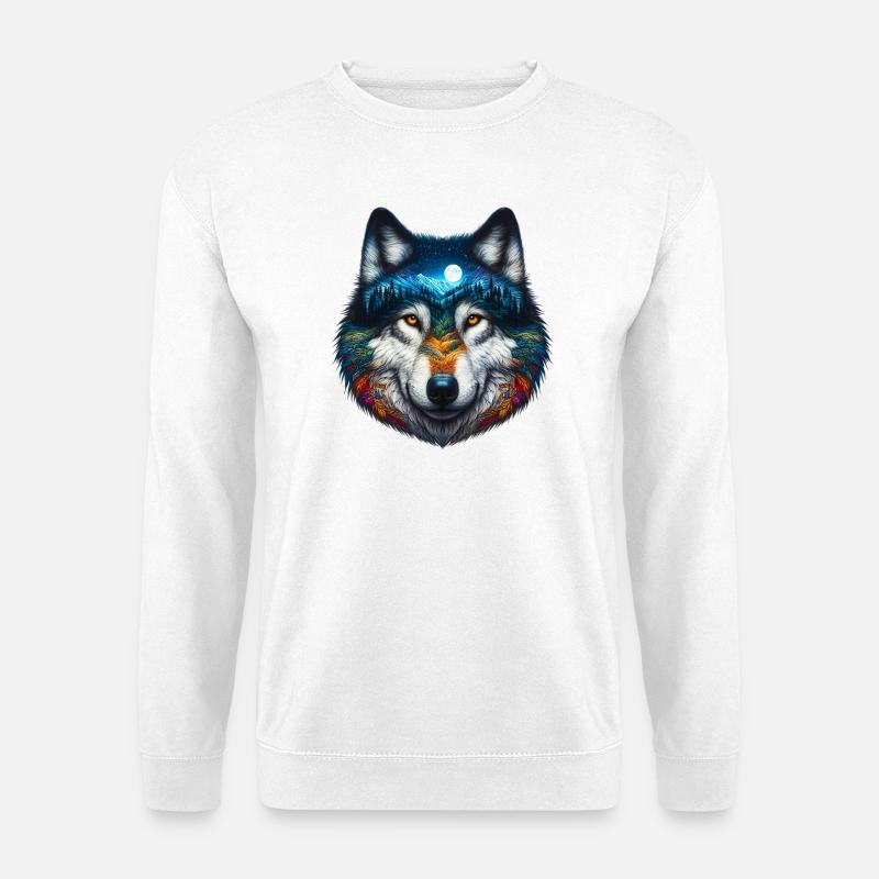 Wolf - Unisex Sweatshirt - white