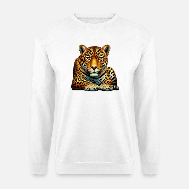 Leopard - Unisex Pullover - Weiß