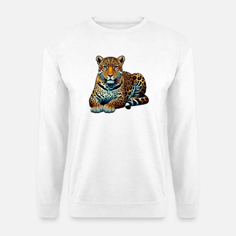 Leopard - Unisex Pullover - Weiß