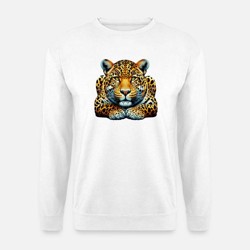 Leopard - Unisex Pullover - Weiß
