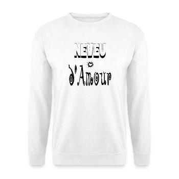 Neveu Amour Cœur - Sweat-shirt Unisexe - blanc - Devant