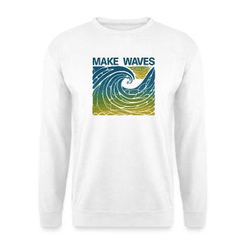 Make Waves - Unisex Sweatshirt - white - Front