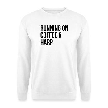harpe - Sweat-shirt Unisexe - blanc - Devant