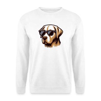 Cool Labrador Dog Head - Unisex Sweatshirt - white - Front