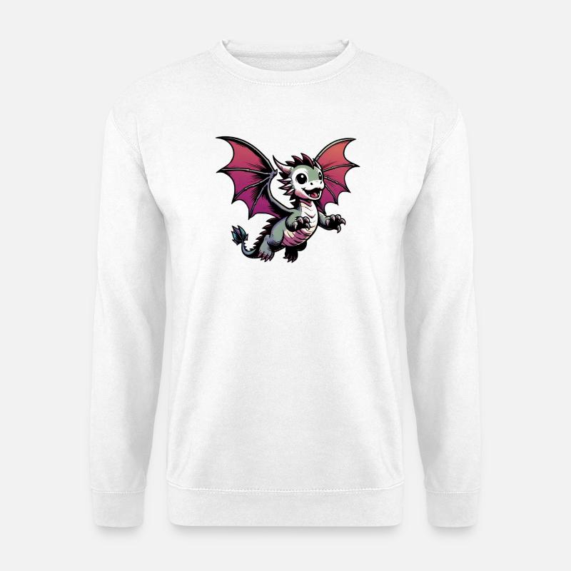 Drache - Unisex Pullover - Weiß