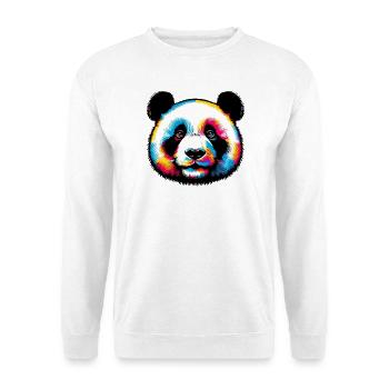 Panda - Unisex Pullover - Weiß - Vorne