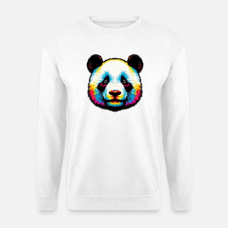 Panda - Unisex Pullover - Weiß