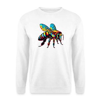 Biene - Unisex Pullover - Weiß - Vorne