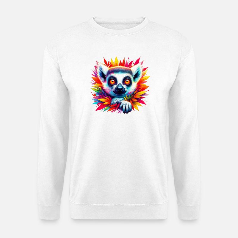 Lemur - Unisex Pullover - Weiß