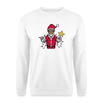 Ein strahlender Weihnachtsmann - Unisex Pullover - Weiß - Vorne