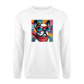 French Bulldog Dog - Unisex Sweatshirt - white - Front