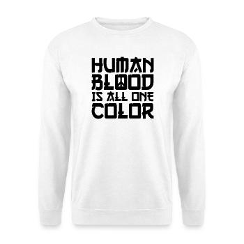 Paix Liberté Paix mondiale - Sweat-shirt Unisexe - blanc - Devant