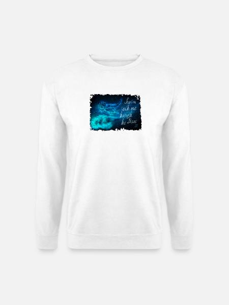Schwimm durch die Sterne - Unisex Pullover - Weiß