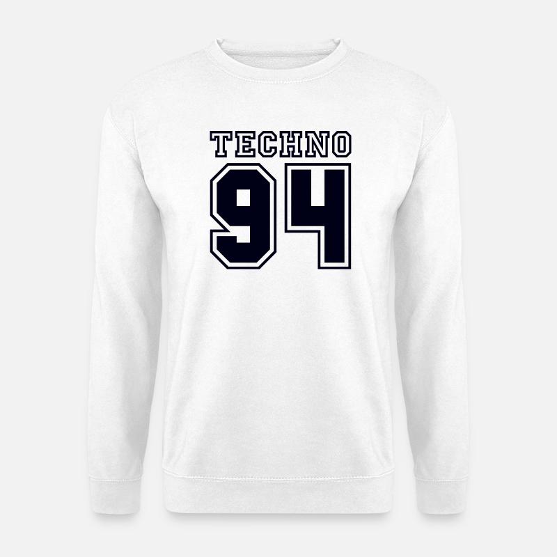TECHNO 94 - Unisex Pullover - Weiß