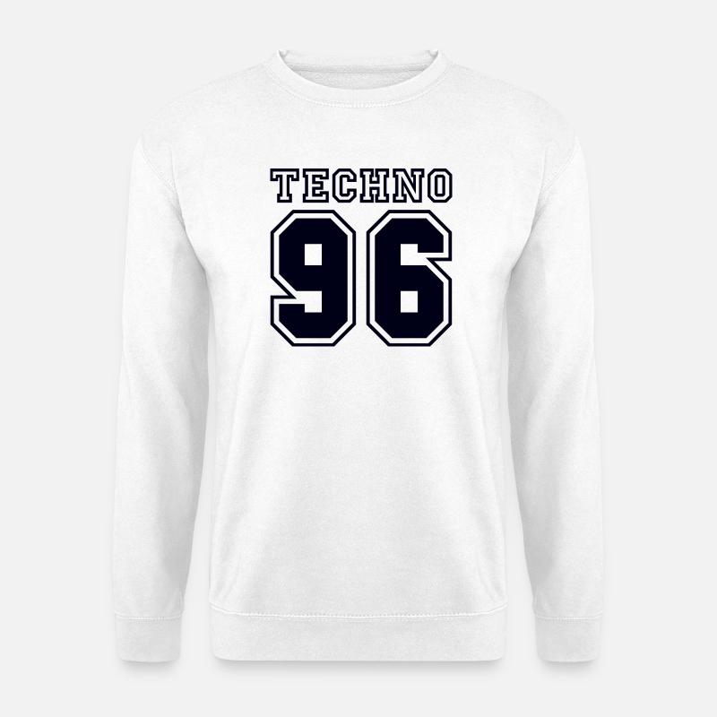 TECHNO 96 - Unisex Pullover - Weiß