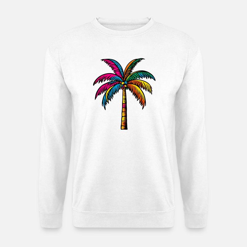 Palm tree - Unisex Sweatshirt - white