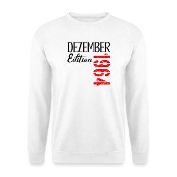 62. GEBURTSTAG DEZEMBER 1964 - Unisex Pullover - Weiß - Vorne
