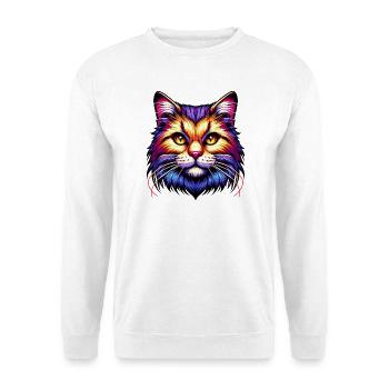 Chat - Sweat-shirt Unisexe - blanc - Devant