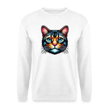 Chat - Sweat-shirt Unisexe - blanc - Devant