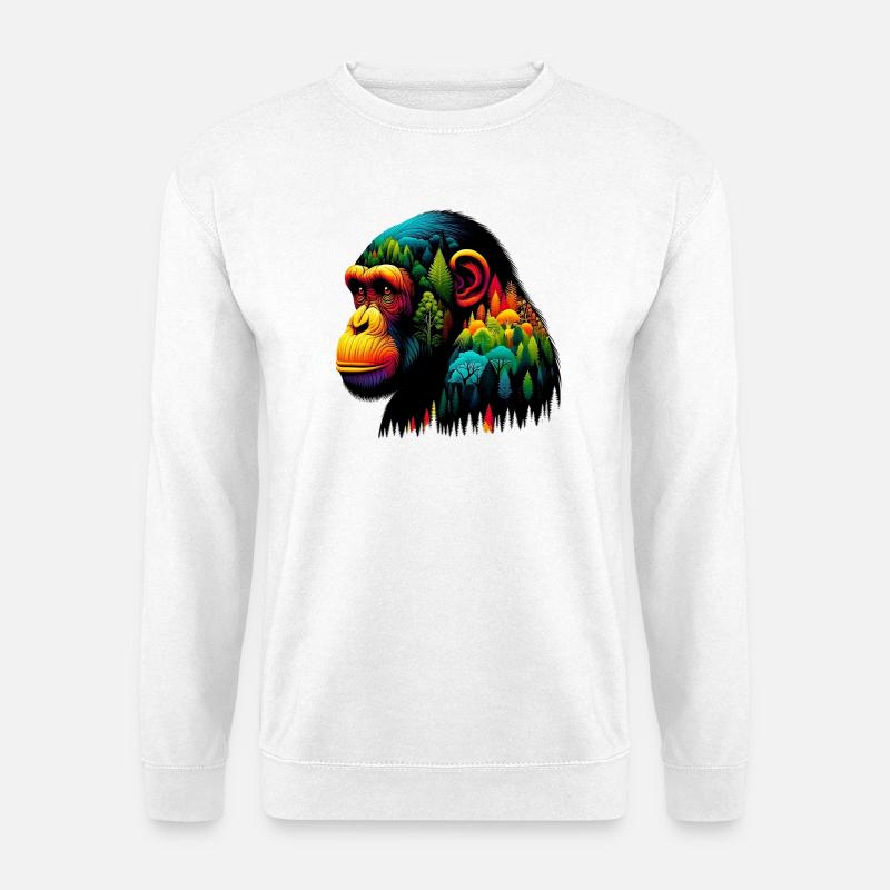 Monkey - Unisex Sweatshirt - white