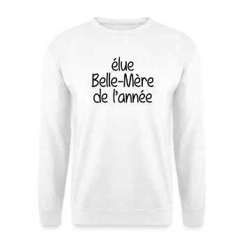 élue belle-mère de l'année - Sweat-shirt Unisexe - blanc - Devant