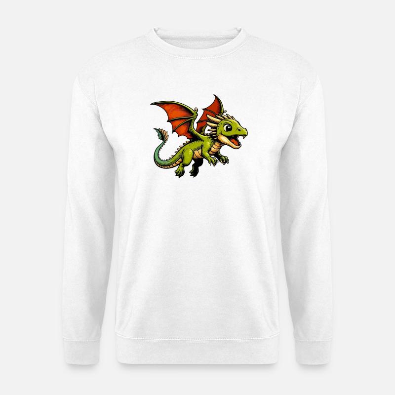 Drache - Unisex Pullover - Weiß