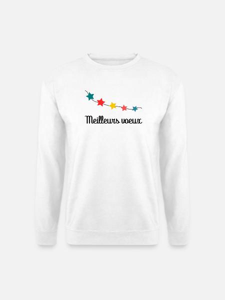 ALLES GUTE ZUM NEUEN JAHR. ALLES GUTE ZUM NEUEN JAHR. BESTE WÜNSCHE - Unisex Pullover - Weiß