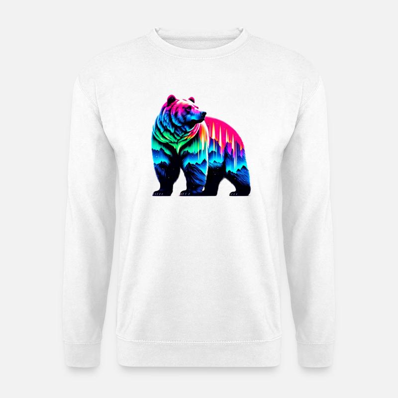 Bär - Unisex Pullover - Weiß