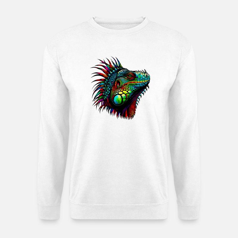 Leguan - Unisex Pullover - Weiß