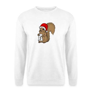 Weihnatchtshörnchen - Unisex Pullover - Weiß - Vorne