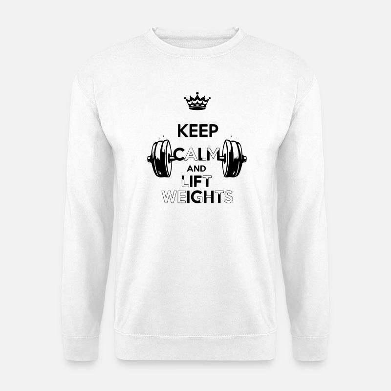 Restez calme - Sweat-shirt Unisexe - blanc