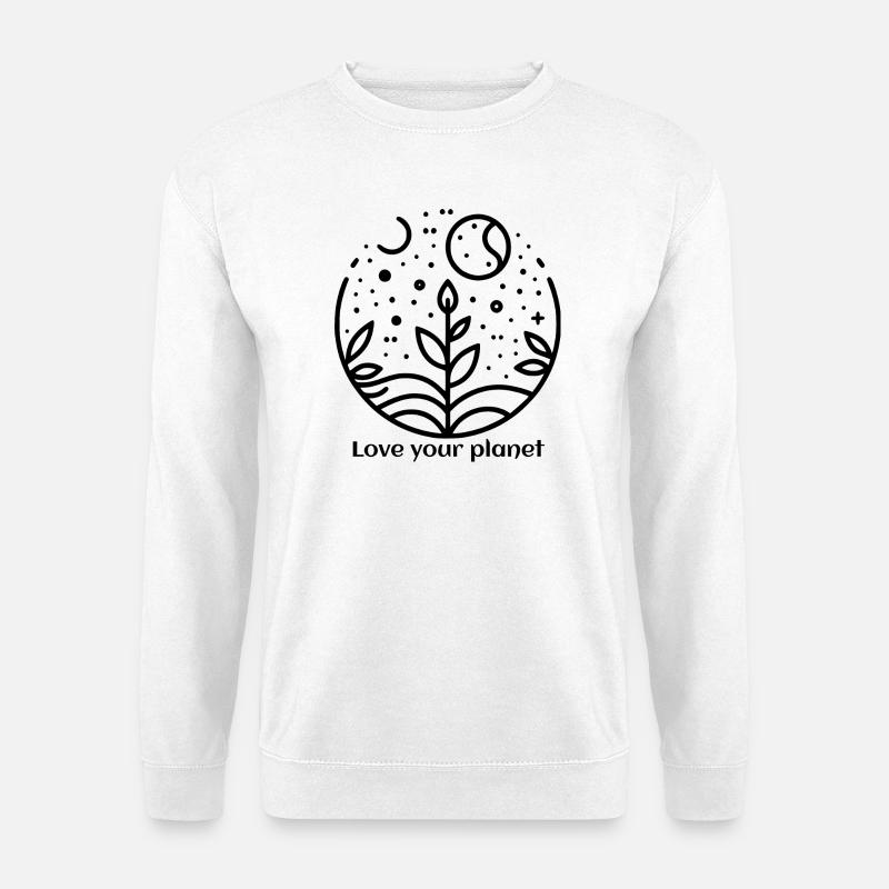 Natur - Love your planet - Unisex Pullover - Weiß