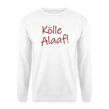 Kölle Alaaf! - Unisex Pullover - Weiß - Vorne - Alina (178cm) & Michal (187cm)