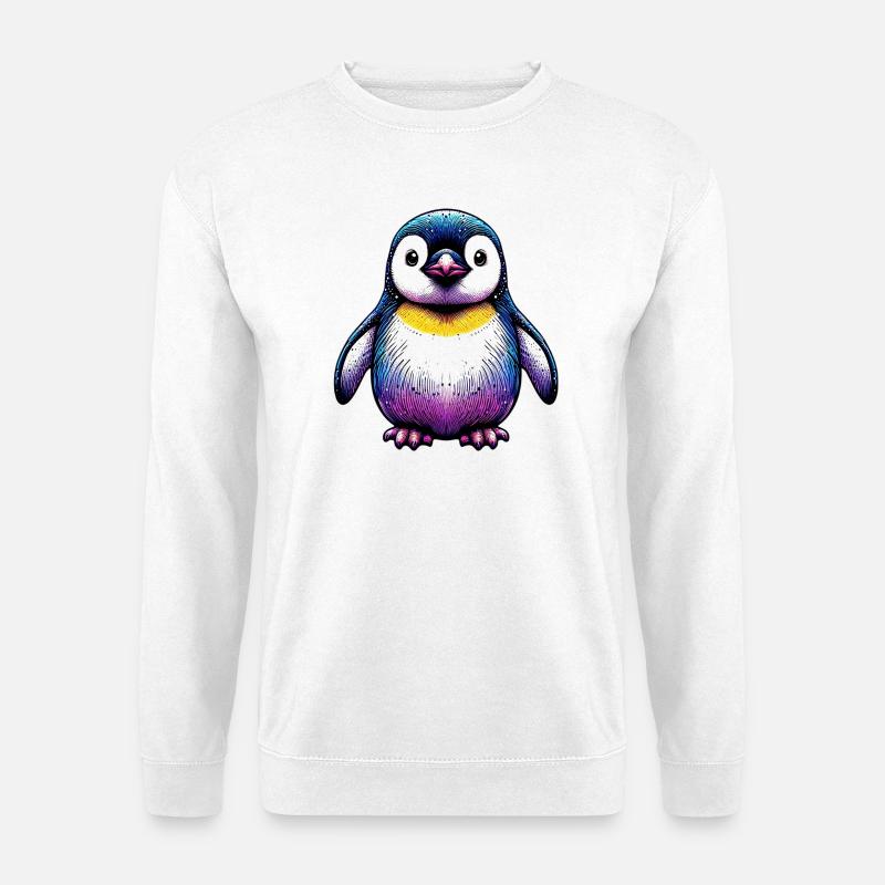 Penguin - Unisex Sweatshirt - white