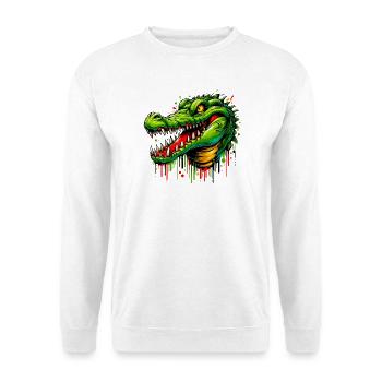 Alligator Crocodile - Unisex Sweatshirt - white - Front