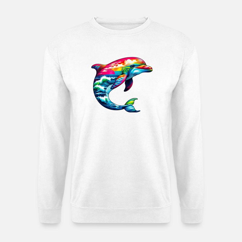 Dolphin - Unisex Sweatshirt - white